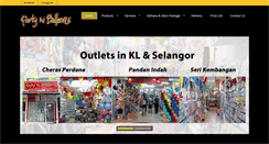 Desktop Screenshot of partynballoons.com