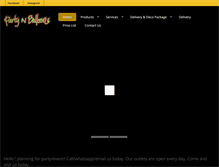 Tablet Screenshot of partynballoons.com